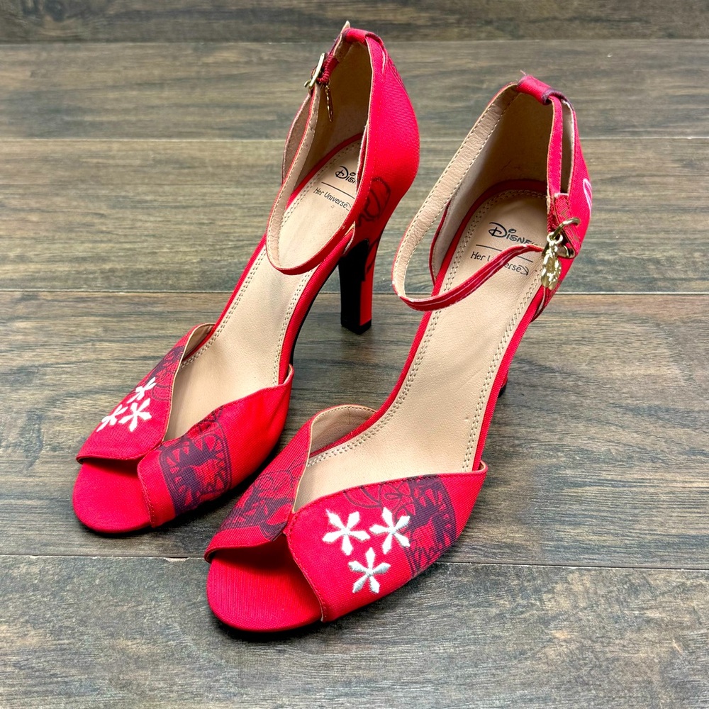 Disney Her Universe Heels Womens 8 Lilo & Stitch Floral